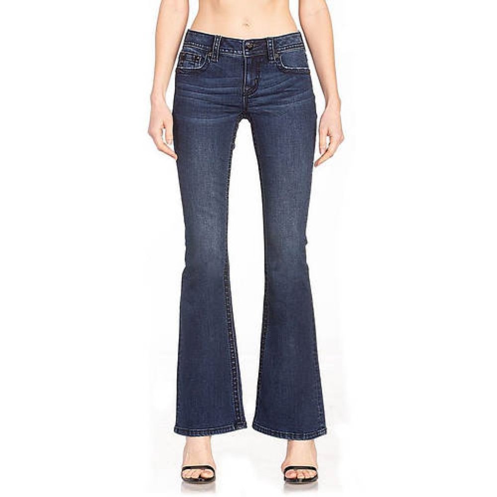 NEW Miss Me size 30 flare leg flap pocket jeans